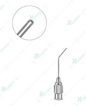 Viscoelastic Aspirating Cannula, angled at 10mm, 22 gauge
