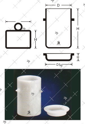 Volatile Matter Determination Coking Crucible & Lid B.S. 1016 (Part 1)