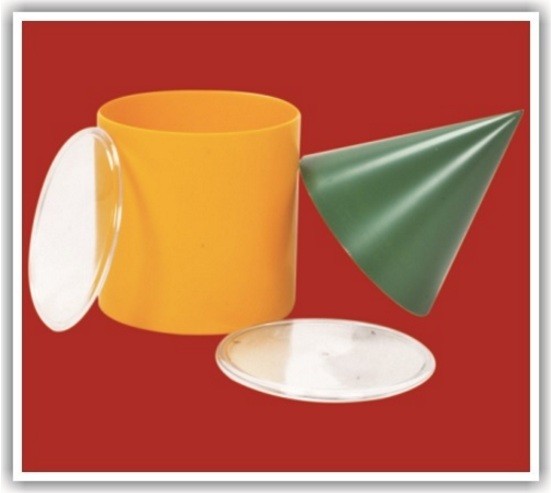 Volume Relation between Cone and Cylinder For Math