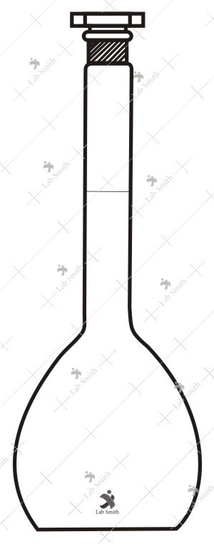 Volumetric flasks with sockets transparent BS 1792 – CLASS A