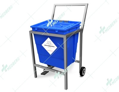 Waste Segregation Trolleys (Stainless Steel) 30 Ltr