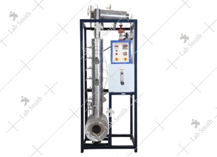 CONTINUOUS SIEVE PLATE DISTILLATION COLUMN With Data Logging Facility