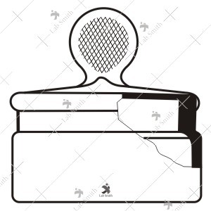 Weighing bottles with interchangeable stopper wide form transparent