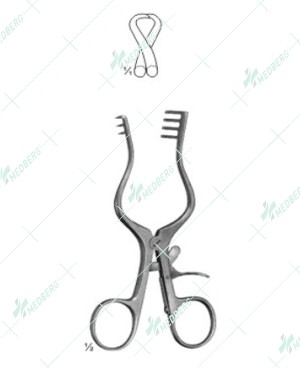 Weitlaner Retractors, Melleable, 130 mm