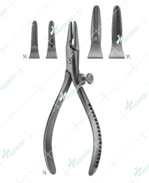 Wire Holding Forceps, Flat-nosed Pliers, 130 mm