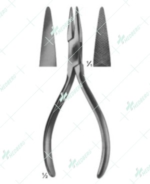 Wire Holding Forceps, Wire Tightening Pliers, Flat, 140 mm