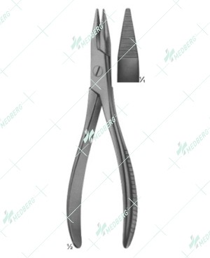 Wire Holding Forceps, Wire Tightening Pliers, Flat, 190 mm