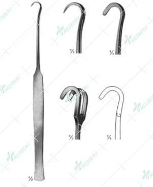 Wound and Trachea Retractors, Sharp blunt, 180 mm