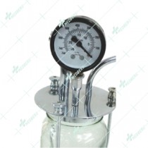 Glass Bottle/Vacuum Gauge