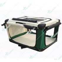 Luxury Pet Soft Crate with curtains/Carrying Bag and Mat     