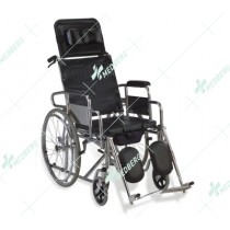 Commode Wheelchair for Users with Stroke/Pamplegia/Gatism