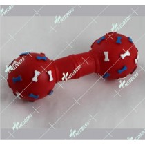 Bone and dumbbell shape of squeak vinyl toys