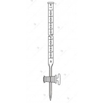 Burette with Straight Bore Glass Key Stopcock. Accuracy as per Class 'B' 