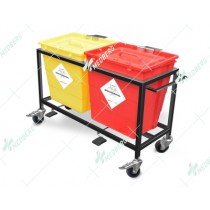 Waste Segregation Trolleys (Stainless Steel) 30 Ltr