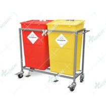 Waste Segregation Trolleys (Mild Steel) 60 Ltr