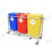 Waste Segregation Trolleys (Mild Steel) 60 Ltr