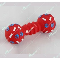 Bone and dumbbell shape of squeak vinyl toys