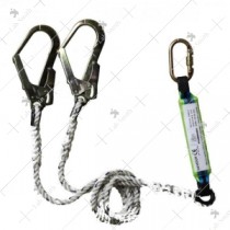 Saviour Double PP Lanyard [With Scaffold Hook and Shock Absorber]