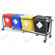 Waste Segregation Trolleys (Mild Steel) 30 Ltr