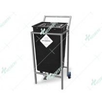 Waste Segregation Trolleys (Stainless Steel) 60 Ltr