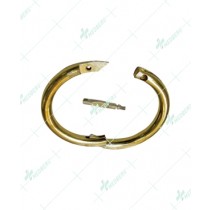 Self-Piercing Bull Nose Ring Brass 