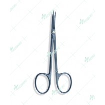 Black Kryptonite Iris Scissors, Curved, 11.5cm