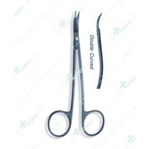 Black Kryptonite Iris Scissors, Double Curved, 11.5cm
