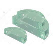 Block, Glass, Semi-Circular
