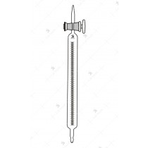 Boyle’s Law Burette, Graduated, with zero at closed end, with stopcock.
