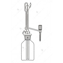 Burette, Automatic Zero Screw type PTFE Needle Valve Stopcock, Mounted on Reservoir, Rubber bellow. Accuracy as per Class ‘A’ with works certificate