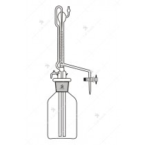 Burette, Automatic Zero with PTFE Key Stopcock, Mounted on Reservoir, Rubber bellow. Accuracy as per Class ‘A’ with works certificate