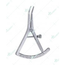 Castroviejo Caliper, 30ºAngled Tip, 0-40mm Range, 9cm Long