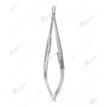 Castroviejo Needle Holder, standard jaws, curved