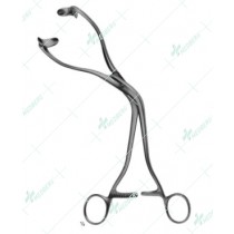 Collin Uterine Elevating Forceps, with movable jaws, 260 mm