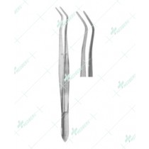 Dental Tweezers, College Serrated, 15 cm