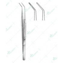 Dental Tweezers, Landgraf Smooth Serrated, 15 cm
