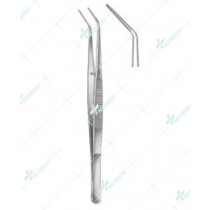 Dental Tweezers, London-College serrated, 15 cm