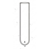 Dewar flask: Double walled, cylindrical, evacuated, silvered.