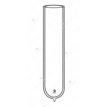 Dewar flask: Double walled, cylindrical, evacuated, unsilvered.