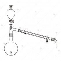 Distillation Apparatus, consists of R.B. Flask 500 ml,