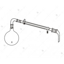 Distillation Apparatus, consists of R.B flask recovery bend, Liebig condenser and receiver adapter.