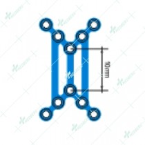 Double X Plate with Support