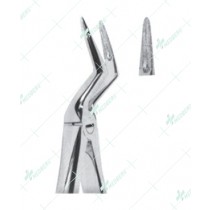 Extracting Forceps - English Pattern, ½ upper roots with serrated tips