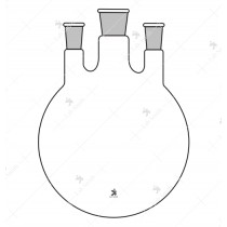 Flasks Round Bottom, Three Neck (Side necks at parallel)