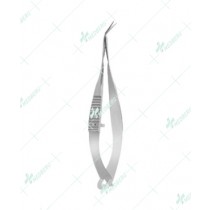 Gills-Vannas Capsulotomy Scissors, 7mm long blades, angled forward