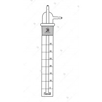 Impinger Bubbler Type, graduated in 5 ml. interval with standard joint and sintered disc for measurement of air pollutants.