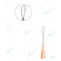 Irrigating Vectis, 4mm wide 2 front opening ports sterile, disposable, 25 gauge