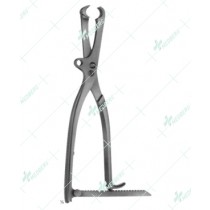 Lambotte Bone Holding Forceps, adjustable and moveable jows, 265 mm