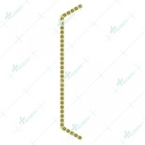 Locking Round Hole Mandible Reconstruction Plate, Double Angled