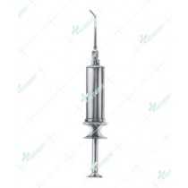 Lure-Lock Metal Water Syringe, Self-filling, with 1 Cannula